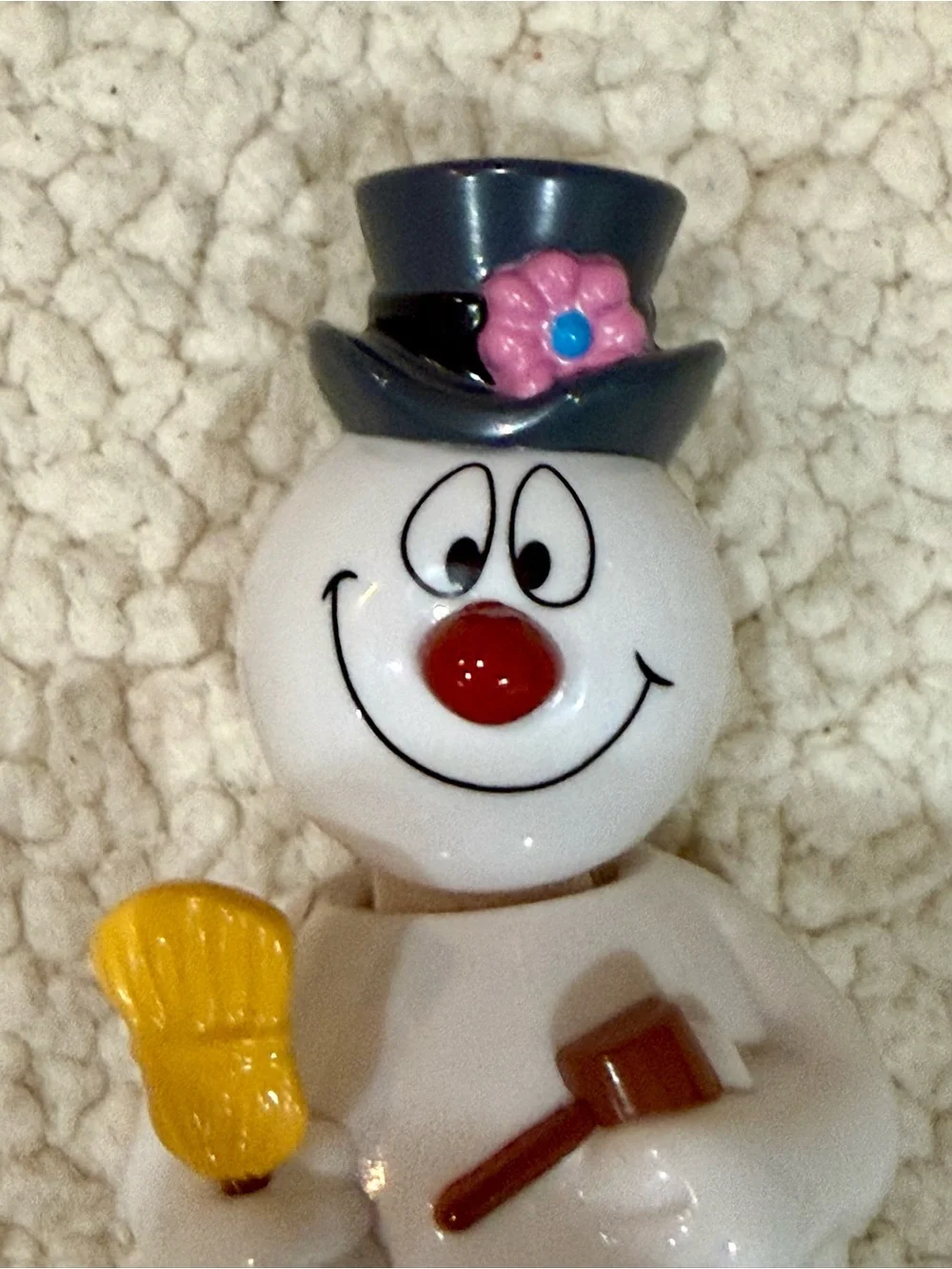 Solar bobble heads - lot of 2 - Grinch and Frosty the Snowman - both work